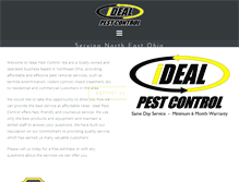 Tablet Screenshot of goidealpestcontrol.com